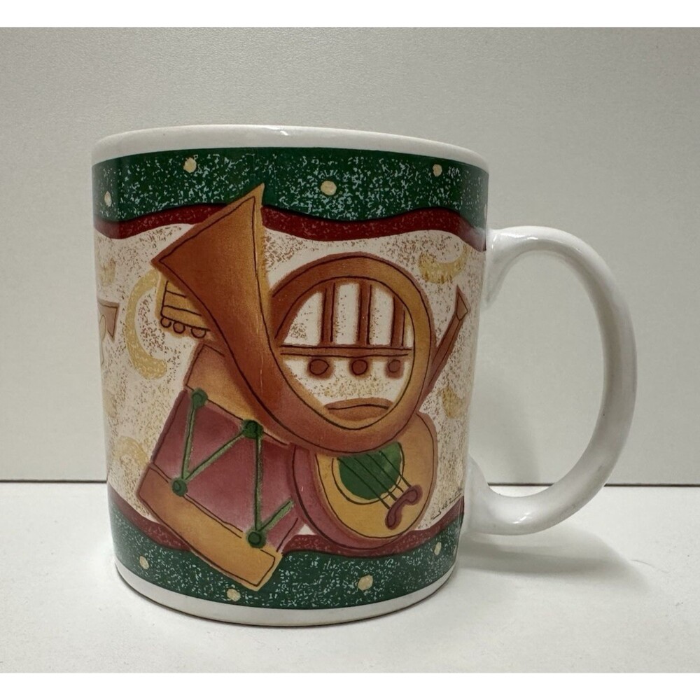 Sakura Vintage "Christmas  Spirit" by Sue Zipkin 12 oz coffee mug